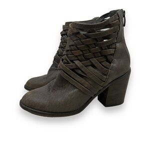 Free People Carerra Basket Weave Boot 10 Gray